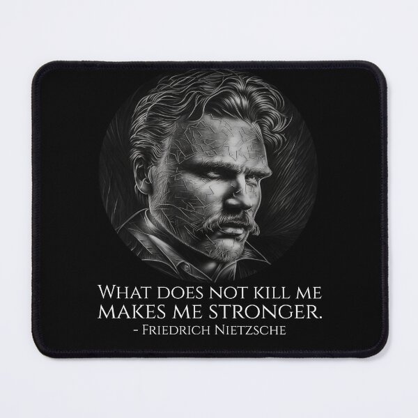 Item preview, Friedrich Nietzsche Quote - What does not kill me makes me stronger. - Philosophy designed and sold by Styrman.