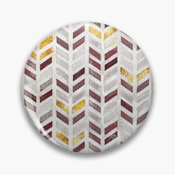 Item preview, Modern Acrylic Painting on Canvas Dark Red and Gold Chevron Pattern  designed and sold by tanjica.