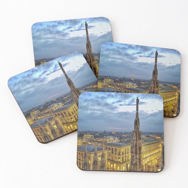 Item preview, Night View from the Roof of Cathedral in Milan, Duomo designed and sold by Anastasia Kaneva.