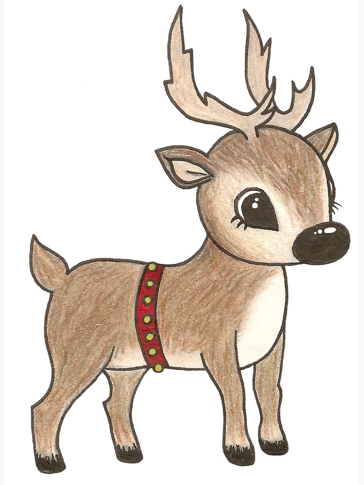 Reindeer Drawing Beautiful Art - Drawing Skill