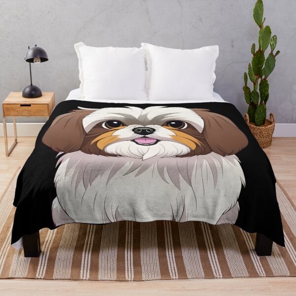 Item preview, Cute Shih Tzu Puppy, cartoon drawing, Ai Generated Art designed and sold by ACC .