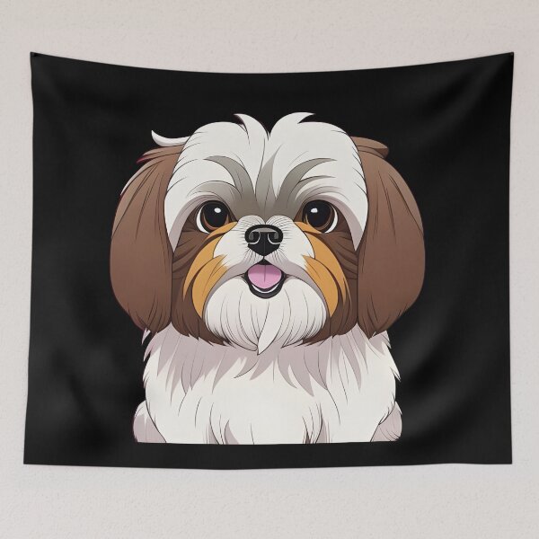 Item preview, Cute Shih Tzu Puppy, cartoon drawing, Ai Generated Art  designed and sold by ACC .