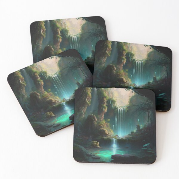Item preview, 32 - Sacred Pools Waterfalls Inner Earth Ethereal designed and sold by StarbuckLight.