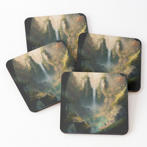 Item preview, 33 - Sacred Pools Waterfalls Inner Earth Ethereal designed and sold by StarbuckLight.