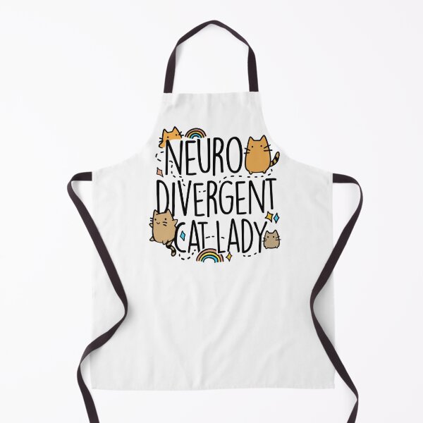 Item preview, Neurodivergent Cat Lady, Funny Cat Art Quote for Cat Owner designed and sold by BootsBoots.
