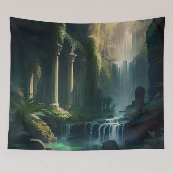 Item preview, 34 - Sacred Pools Waterfalls Inner Earth Ethereal designed and sold by StarbuckLight.