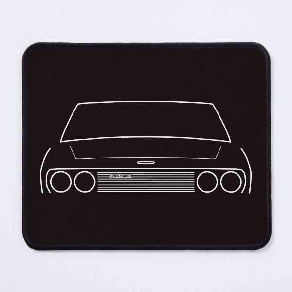 Item preview, Jensen Interceptor classic car outline graphic (white) designed and sold by soitwouldseem.