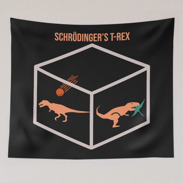 Item preview, Schrödinger's T-Rex, Alive and Dead designed and sold by TechLaughs.