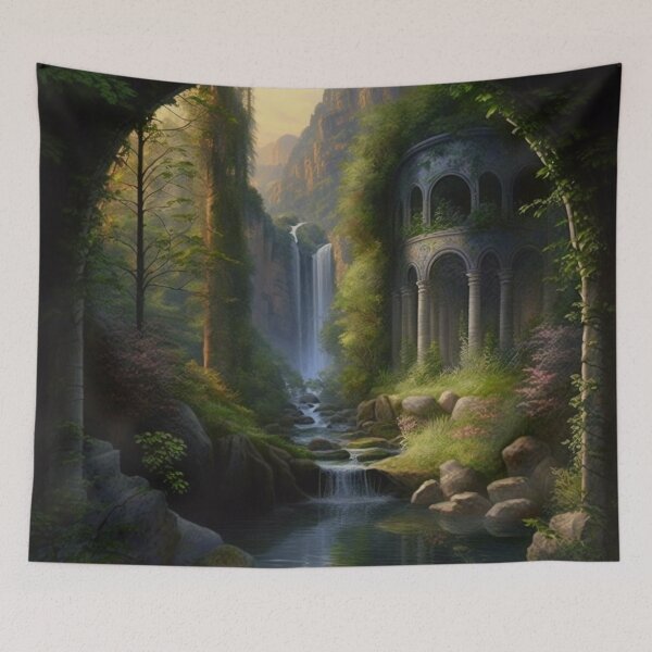 Item preview, 36 - Sacred Pools Waterfalls Inner Earth Ethereal designed and sold by StarbuckLight.