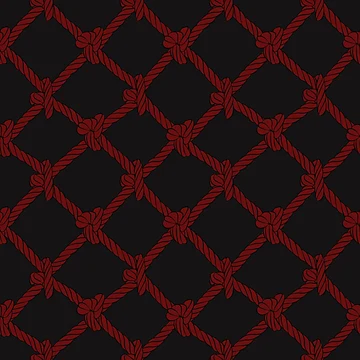 Artwork thumbnail, Red Nautical Net Rope by CreativeDraws42