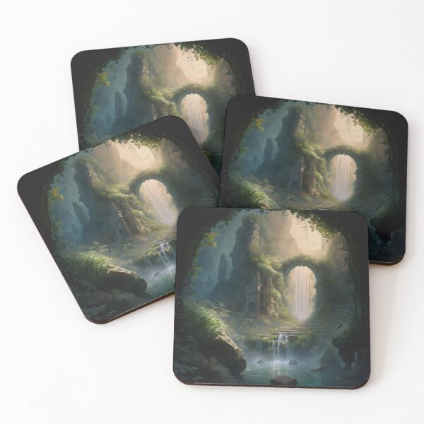 Item preview, 37 - Sacred Pools Waterfalls Inner Earth Ethereal designed and sold by StarbuckLight.
