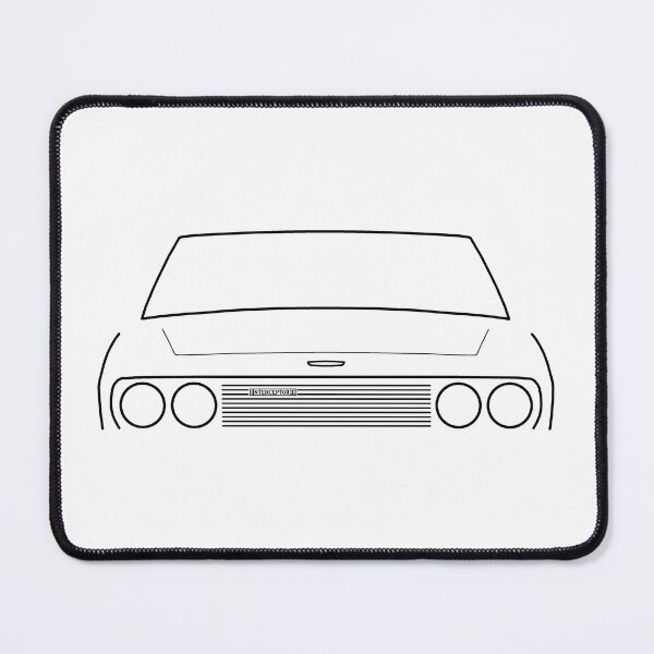 Item preview, Jensen Interceptor classic car outline graphic (black) designed and sold by soitwouldseem.