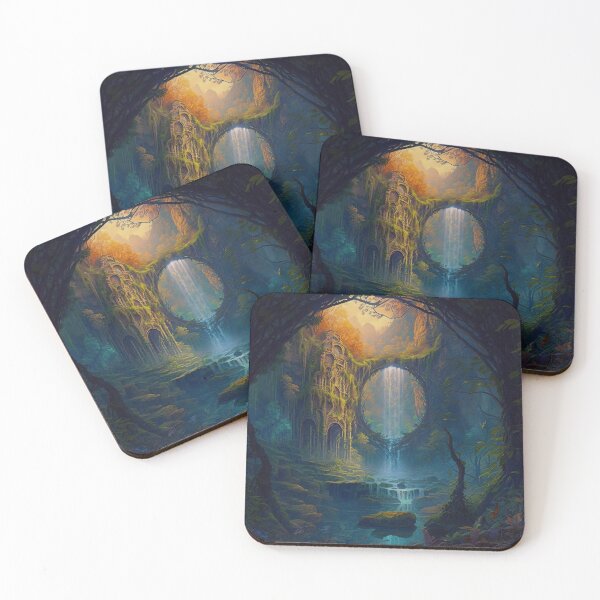 Item preview, 38 - Sacred Pools Waterfalls Inner Earth Ethereal designed and sold by StarbuckLight.