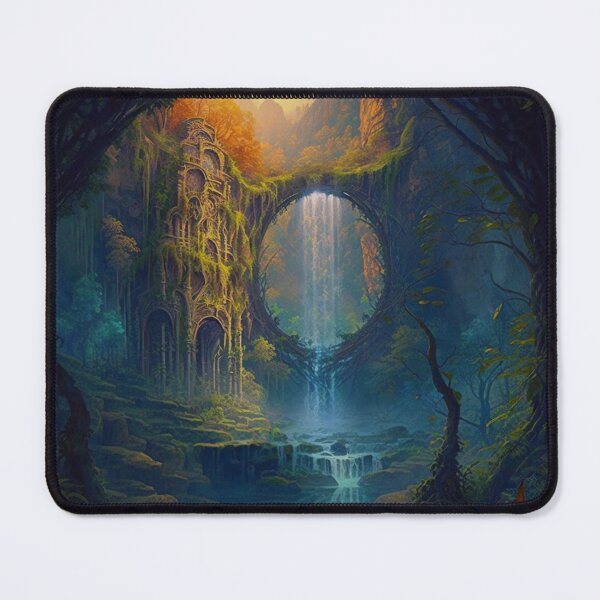 Item preview, 38 - Sacred Pools Waterfalls Inner Earth Ethereal designed and sold by StarbuckLight.