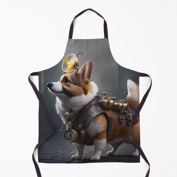 Item preview, Funny Corgi Scientist Steampunk designed and sold by AIWanderer.