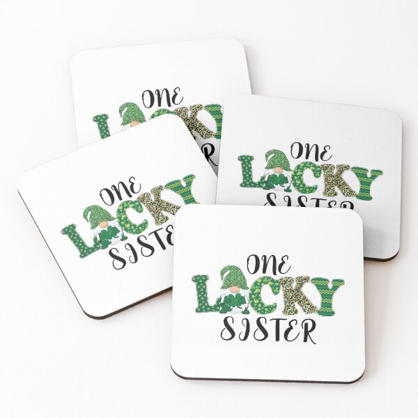Item preview, ONE LUCKY SISTER - St patricks day quote for sisters designed and sold by KatisDesign.