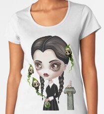 Be Afraid (Wednesday) Women's Premium T-Shirt