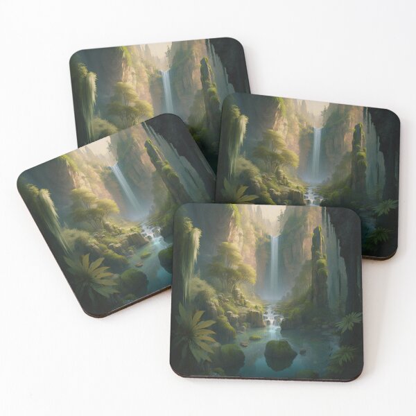Item preview, 39 - Sacred Pools Waterfalls Inner Earth Ethereal designed and sold by StarbuckLight.