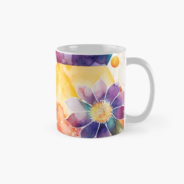 Item preview, Abstract Meadow. Vivid Colors. Watercolor Geometric and Floral Surface Art. designed and sold by LotusBlanc.