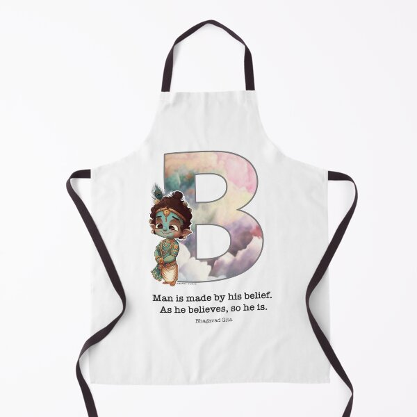 Item preview, Letter B Lord Shri Krishna Quote designed and sold by SattvaCentric.