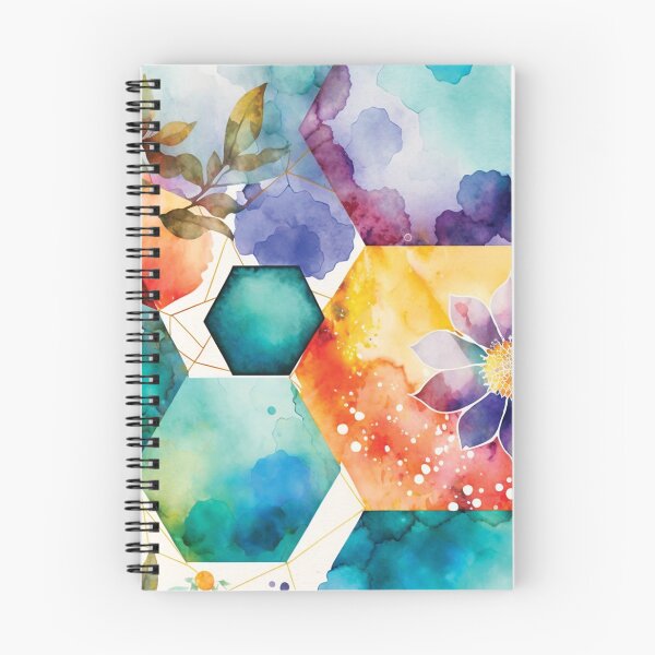 Item preview, Abstract Meadow. Vivid Colors. Watercolor Geometric and Floral Surface Art. designed and sold by LotusBlanc.