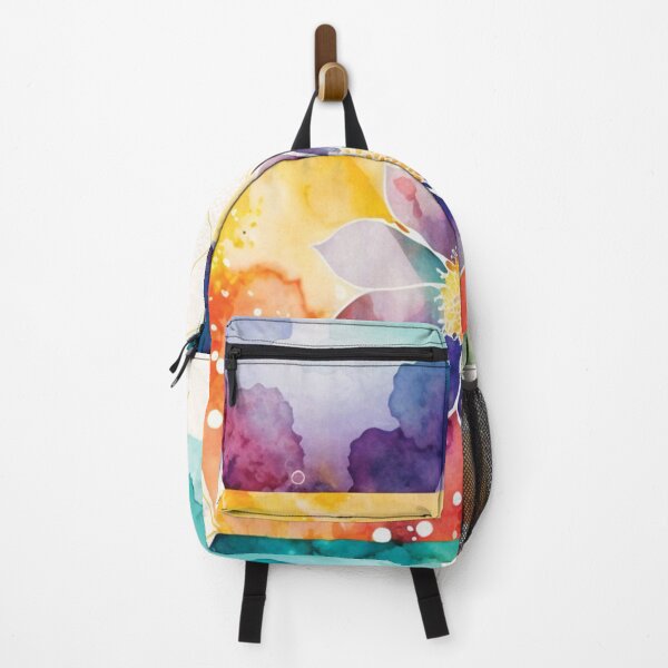 Item preview, Abstract Meadow. Vivid Colors. Watercolor Geometric and Floral Surface Art. designed and sold by LotusBlanc.