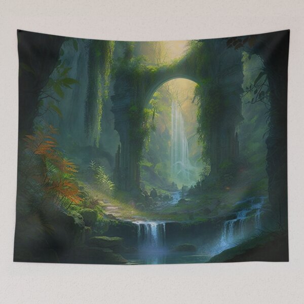 Item preview, 40 - Sacred Pools Waterfalls Inner Earth Ethereal designed and sold by StarbuckLight.