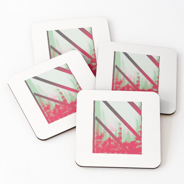 Item preview,  Cityscape through Window in Crimson and Mint designed and sold by BlackArtichoke.