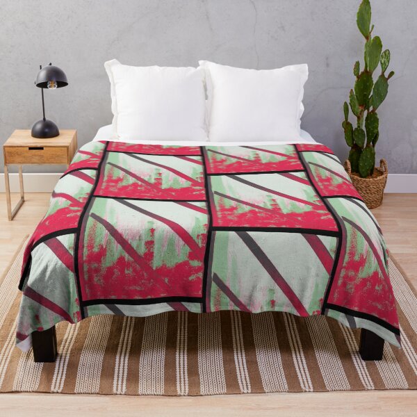 Item preview,  Cityscape through Window in Crimson and Mint designed and sold by BlackArtichoke.
