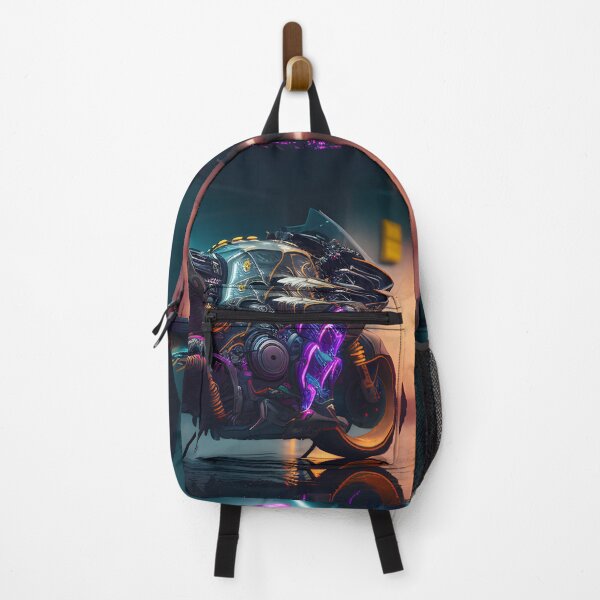 Item preview, Futuristic Cyberpunk Neon Purple Superbike designed and sold by beluxe.