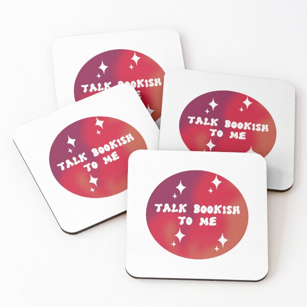 Item preview, Talk Bookish To Me Red designed and sold by TeakettleBooks.