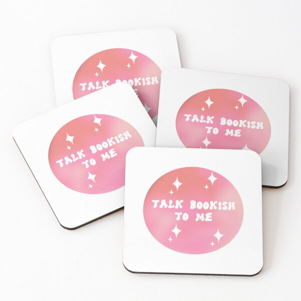 Item preview, Talk Bookish To Me Pink designed and sold by TeakettleBooks.