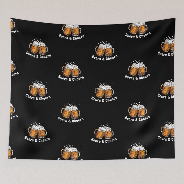 Item preview, Beers and Cheers, Beer Lover Happy Drinking Quote designed and sold by hiunlimit.