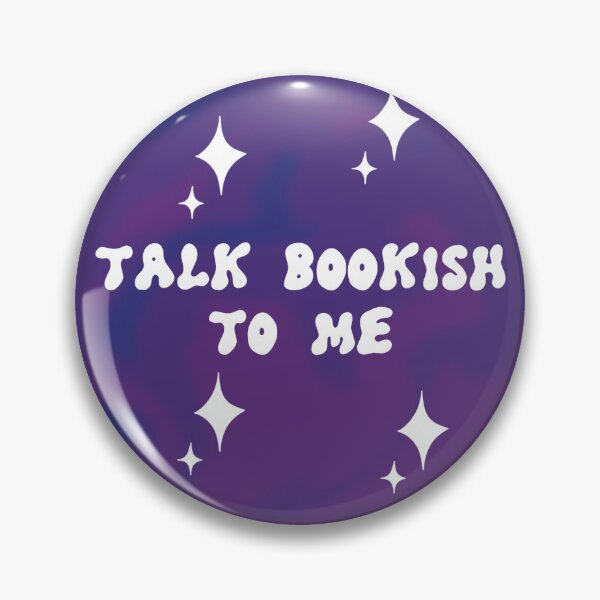Item preview, Talk Bookish To Me Purple designed and sold by TeakettleBooks.