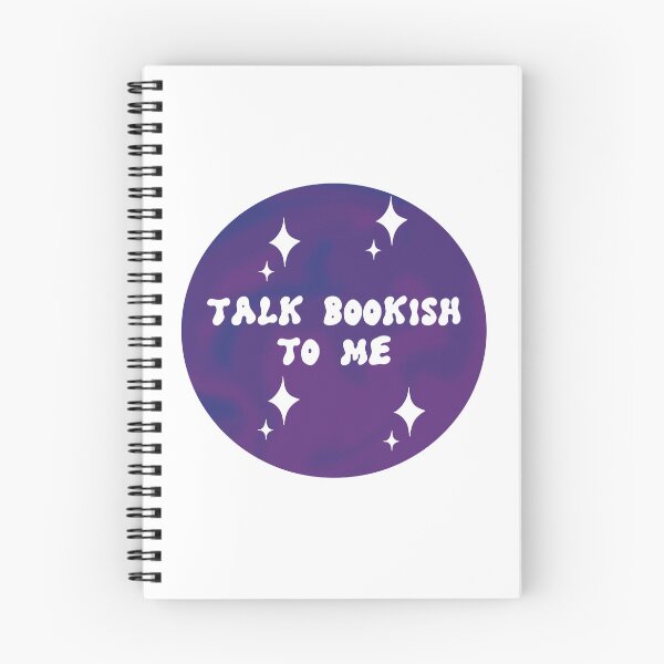 Item preview, Talk Bookish To Me Purple designed and sold by TeakettleBooks.