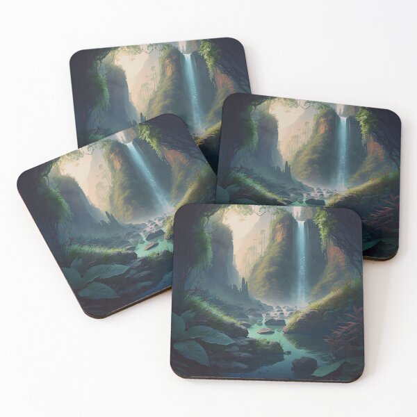 Item preview, 41 - Sacred Pools Waterfalls Inner Earth Ethereal designed and sold by StarbuckLight.
