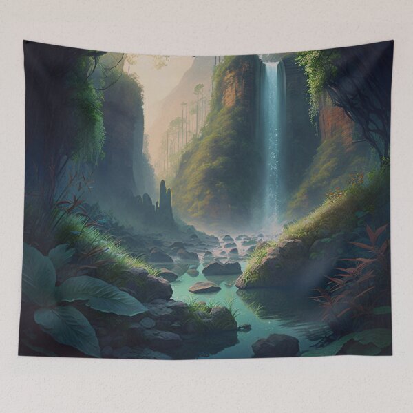 Item preview, 41 - Sacred Pools Waterfalls Inner Earth Ethereal designed and sold by StarbuckLight.