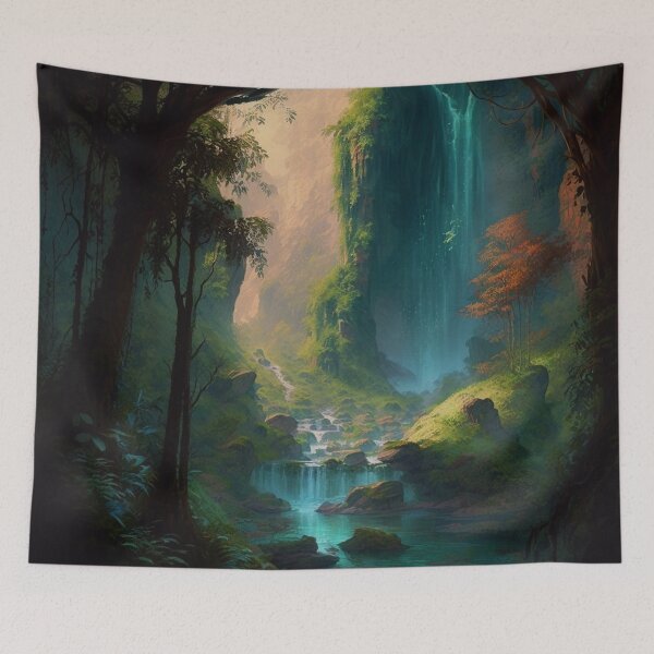 Item preview, 42 - Sacred Pools Waterfalls Inner Earth Ethereal designed and sold by StarbuckLight.