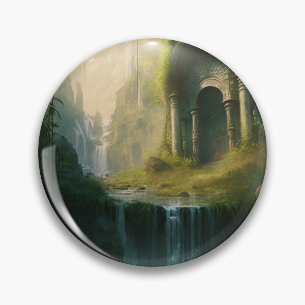Item preview, 43 - Sacred Pools Waterfalls Inner Earth Ethereal designed and sold by StarbuckLight.