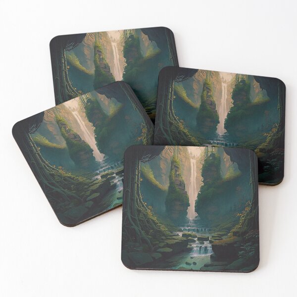 Item preview, 44 - Sacred Pools Waterfalls Inner Earth Ethereal designed and sold by StarbuckLight.