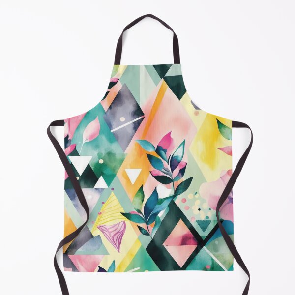 Item preview, Abstract Watercolor Geometric and Floral Surface Art designed and sold by LotusBlanc.