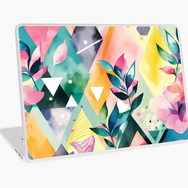 Item preview, Abstract Watercolor Geometric and Floral Surface Art designed and sold by LotusBlanc.