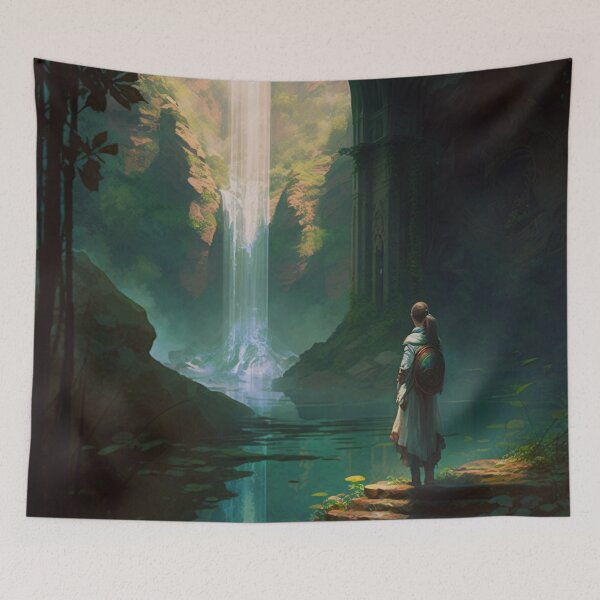 Item preview, 45 - Sacred Pools Waterfalls Inner Earth Ethereal designed and sold by StarbuckLight.