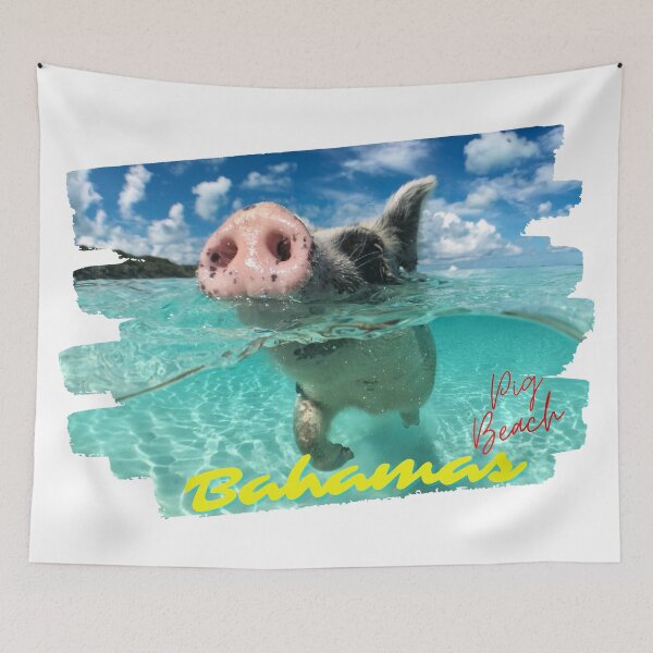 Item preview, Bahamas Pig Beach Decal designed and sold by Dekal.