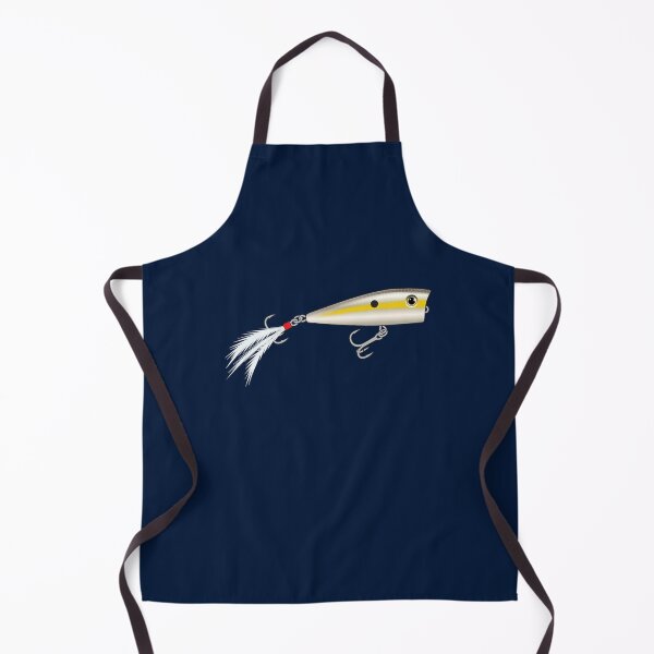 Item preview, Popper Topwater Fishing Lure - Pearl Yellow Stripe Shad Pattern Sticker designed and sold by BlueSkyTheory.