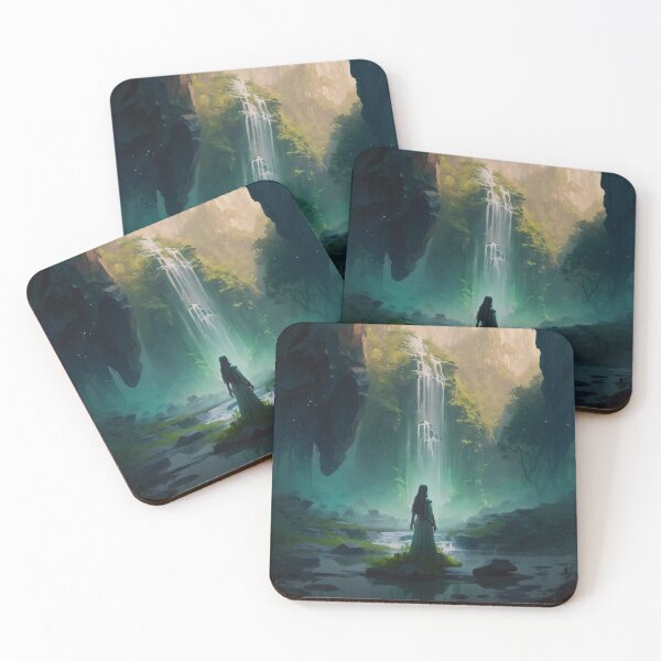 Item preview, 46 - Sacred Pools Waterfalls Inner Earth Ethereal designed and sold by StarbuckLight.