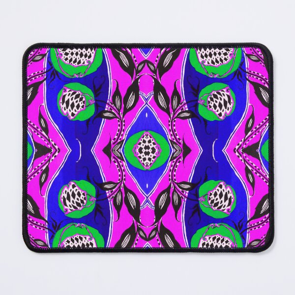 Item preview, Retro Iznik Style Pink and Blue Pattern designed and sold by MarjanShop.