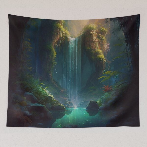 Item preview, 48 - Sacred Pools Waterfalls Inner Earth Ethereal designed and sold by StarbuckLight.