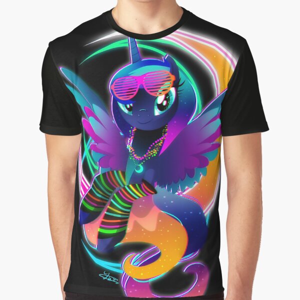 Synthwave Princess Luna Graphic T-Shirt