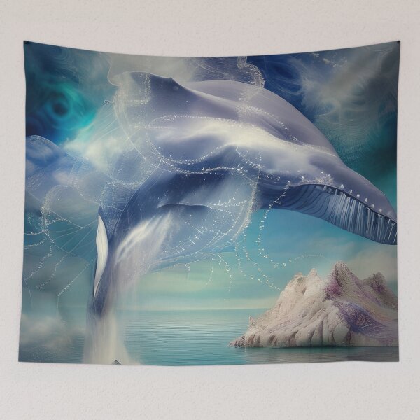 Item preview, Whale Diving In Blue Ocean Deep Water designed and sold by IZiets.